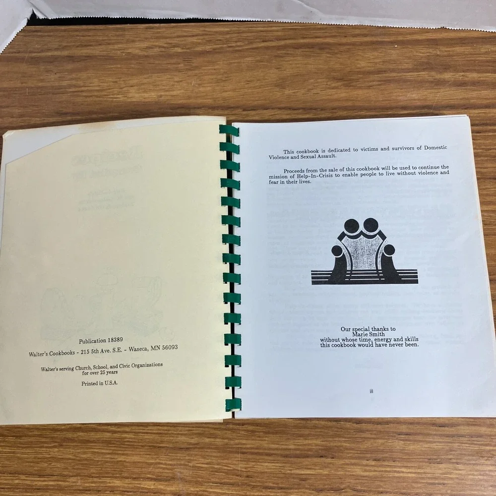 The Comfort of Cooking Recipes Help In Crisis Tahlequah OK Vintage Cookbook